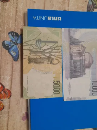 Lotto banconote lira