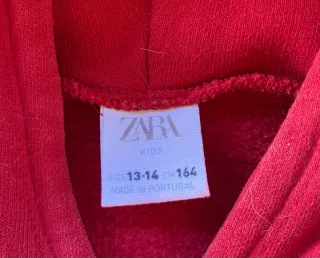 Sudadera Zara Roja Michigan