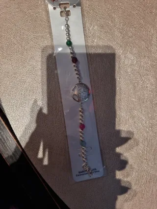 Pulsera baño de plata árbol de la vida