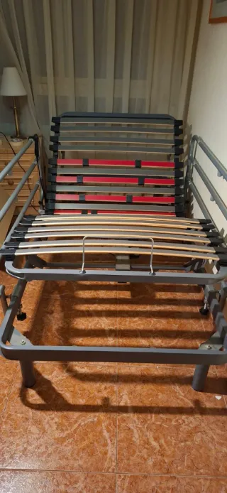 CAMA COMPLETA GERIÁTRICA.CON COLCHÓN Y LATERALES