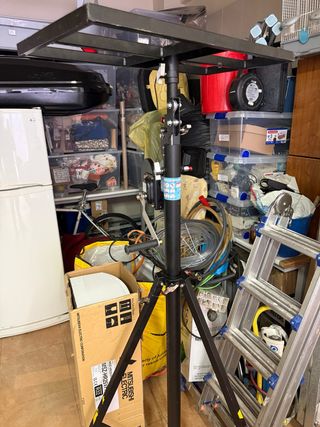 Elevador aire acondicionado con plataforma