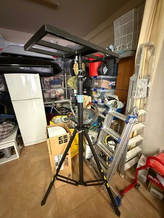 Elevador aire acondicionado con plataforma