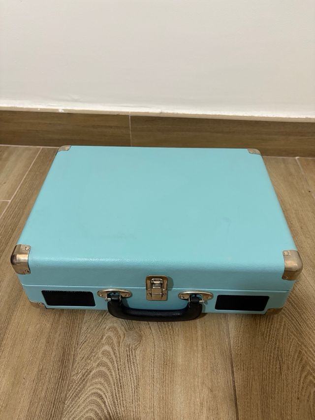 Tocadiscos Vinilo Portátil Azul