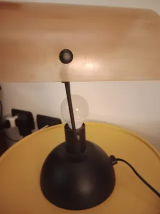 Lampada vintage vetro e plastica