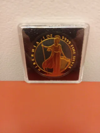 Medalla Plata 1oz Hibernia 9999 Fine Silver