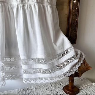 Vestido Victoriano algodón.