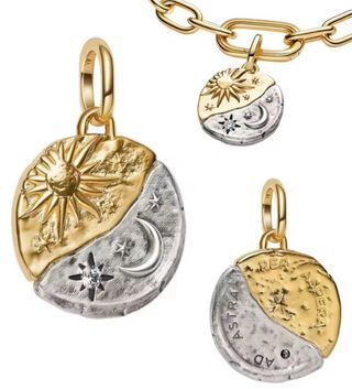 2 talismán modelo Pandora plata y bicolor