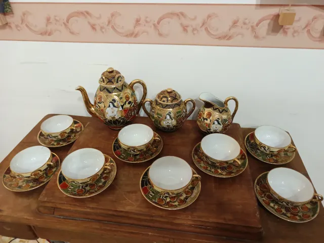 Set da the antica porcellana giapponese vintage
