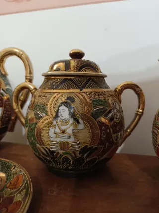 Set da the antica porcellana giapponese vintage