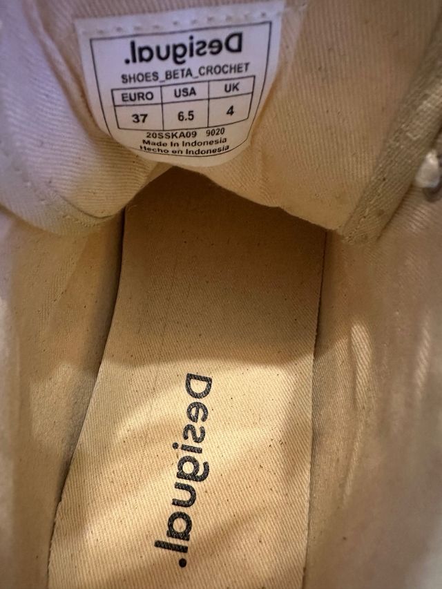 Zapatillas Desigual Crochet Talla 37