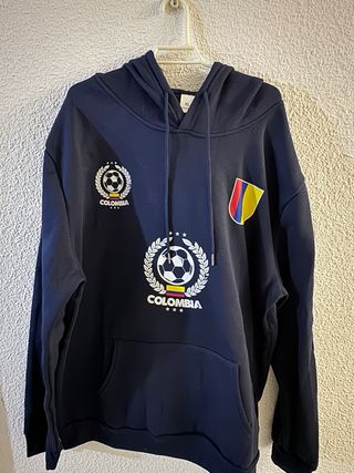 Sudadera unisex con capucha y estampado Colombia.