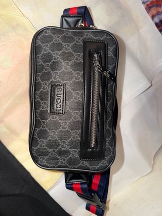 Borsello Gucci nero e grigio