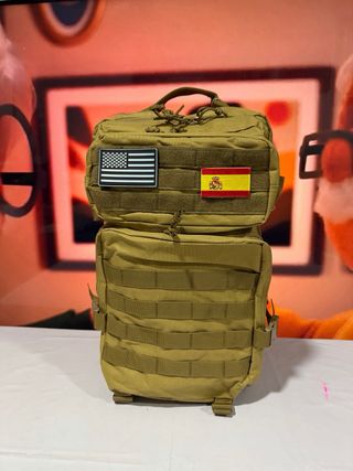 Mochila Táctica Militar Beige 50L Nueva