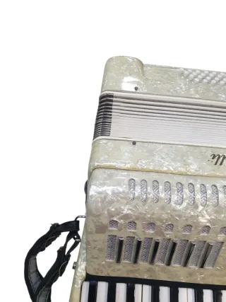 Acordeón serenelli Vintage Blanco Nacarado