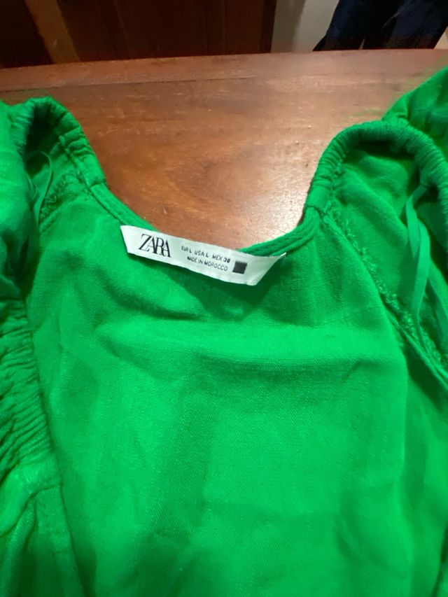 Mono Zara Verde Cruzado Talla L
