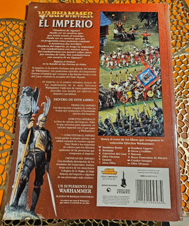 Warhammer El Imperio – libro ejército 2000