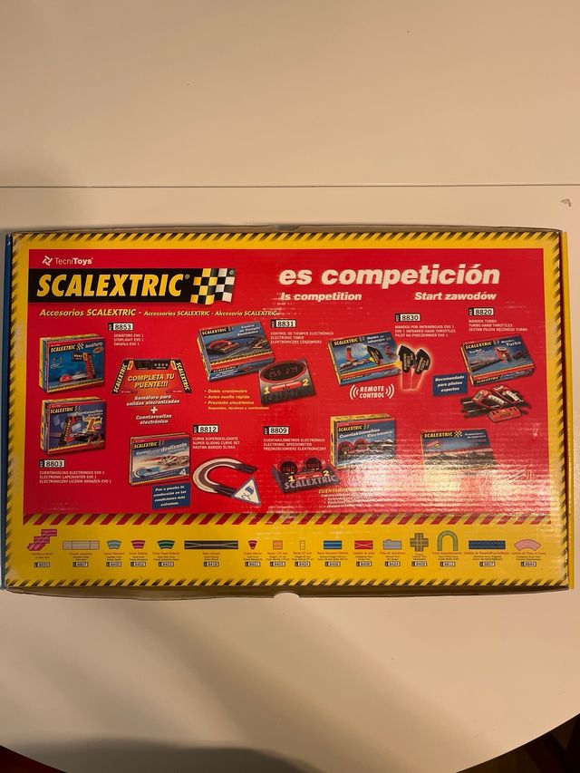 Scalextric mudou de curva/ponte/Baden
