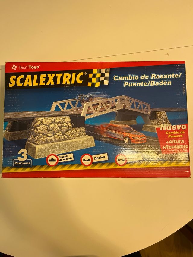 Scalextric mudou de curva/ponte/Baden