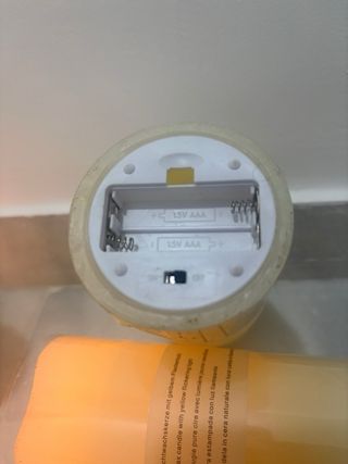 Velas de cera natural, luz LED