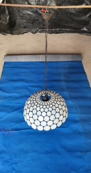 Lampadario vintage Mosaico in plexiglass STAINED G