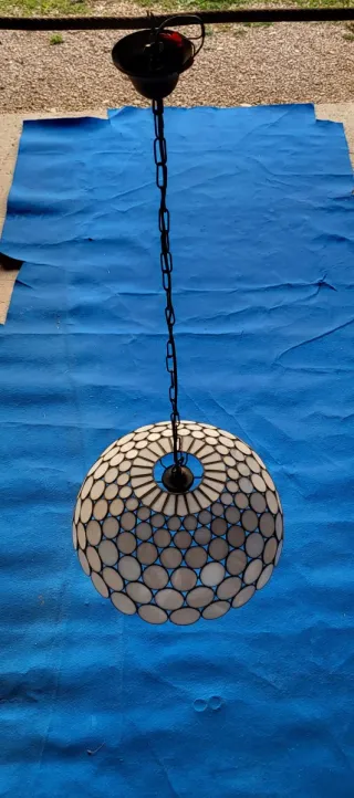 Lampadario vintage Mosaico in plexiglass STAINED G