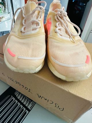 Zapatillas Adidas Mujer Talla 42 Beige/Rosa