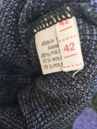 Jersey Vintage Negro y Morado Made in Germany 42/L