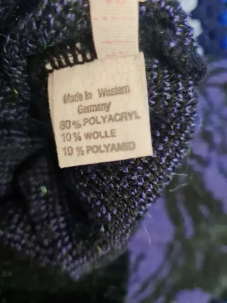 Jersey Vintage Negro y Morado Made in Germany 42/L