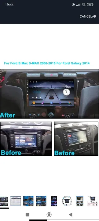 Pantalla táctil coche