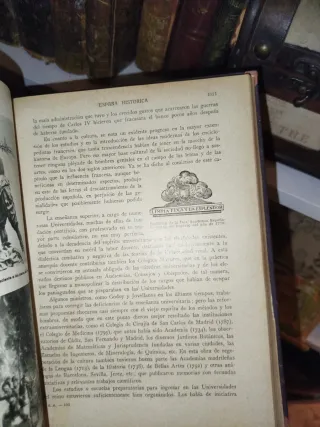Libro antiguo historia de España