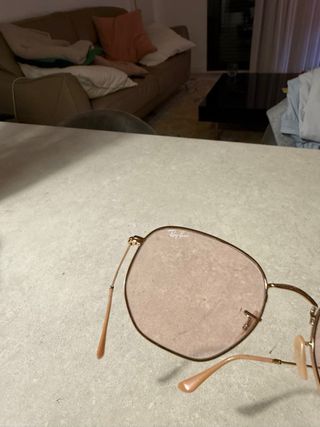 Gafas Ray-Ban Hexagonales – Lente Rosa Suave