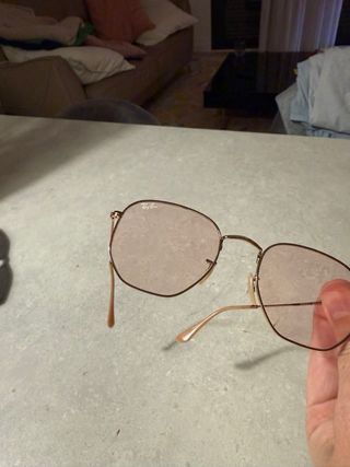 Gafas Ray-Ban Hexagonales – Lente Rosa Suave