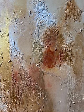 Cuadro Grande texturas dorado salón dormitorio