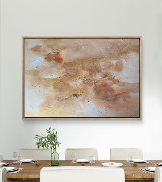 Cuadro Grande texturas dorado salón dormitorio