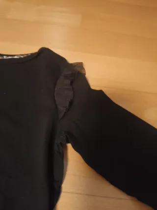 Camiseta Minnie Mouse Negra y Dorada