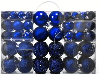 100 Bolas de Navidad Azul Rey