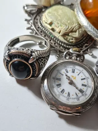 Conjunto de joyas de plata