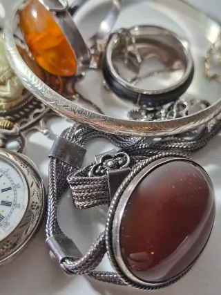 Conjunto de joyas de plata