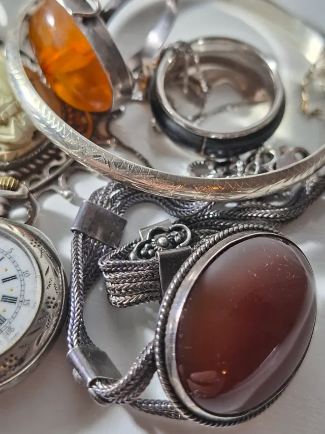 Conjunto de joyas de plata