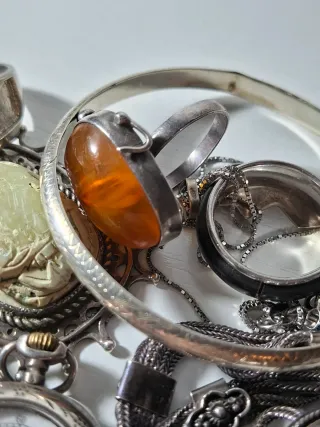 Conjunto de joyas de plata
