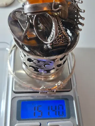 Conjunto de joyas de plata