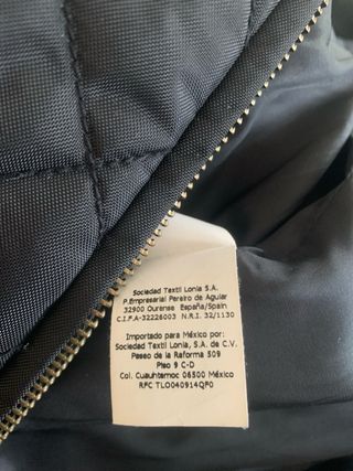 Abrigo acolchado Purificación García