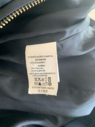 Abrigo acolchado Purificación García