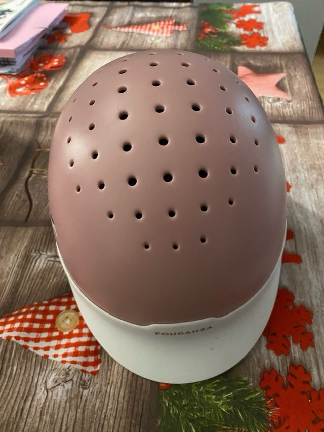 casco niña rosa de decatlón