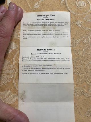 Contatore meccanico RECORD antico