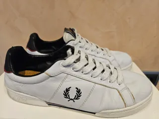 Zapatillas Fred Perry Piel Blancas