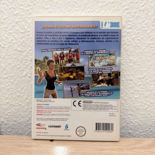 Juego Nintendo Wii: Supervivientes.