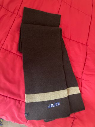 Sciarpa AFJ75 marrone con banda beige