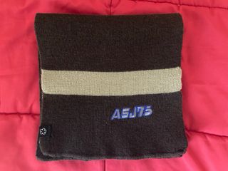 Sciarpa AFJ75 marrone con banda beige