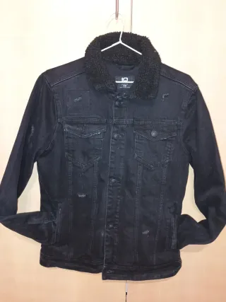 Chaqueta tejana negra